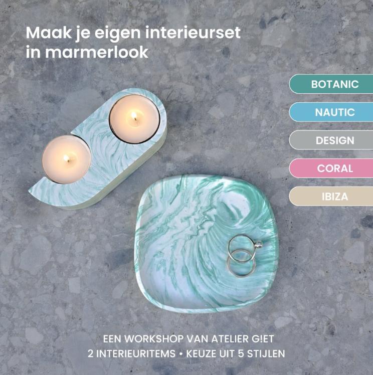 Event/Beurs Workshop: Maak interieuritems in marmerlook in 60 minuten - Foto