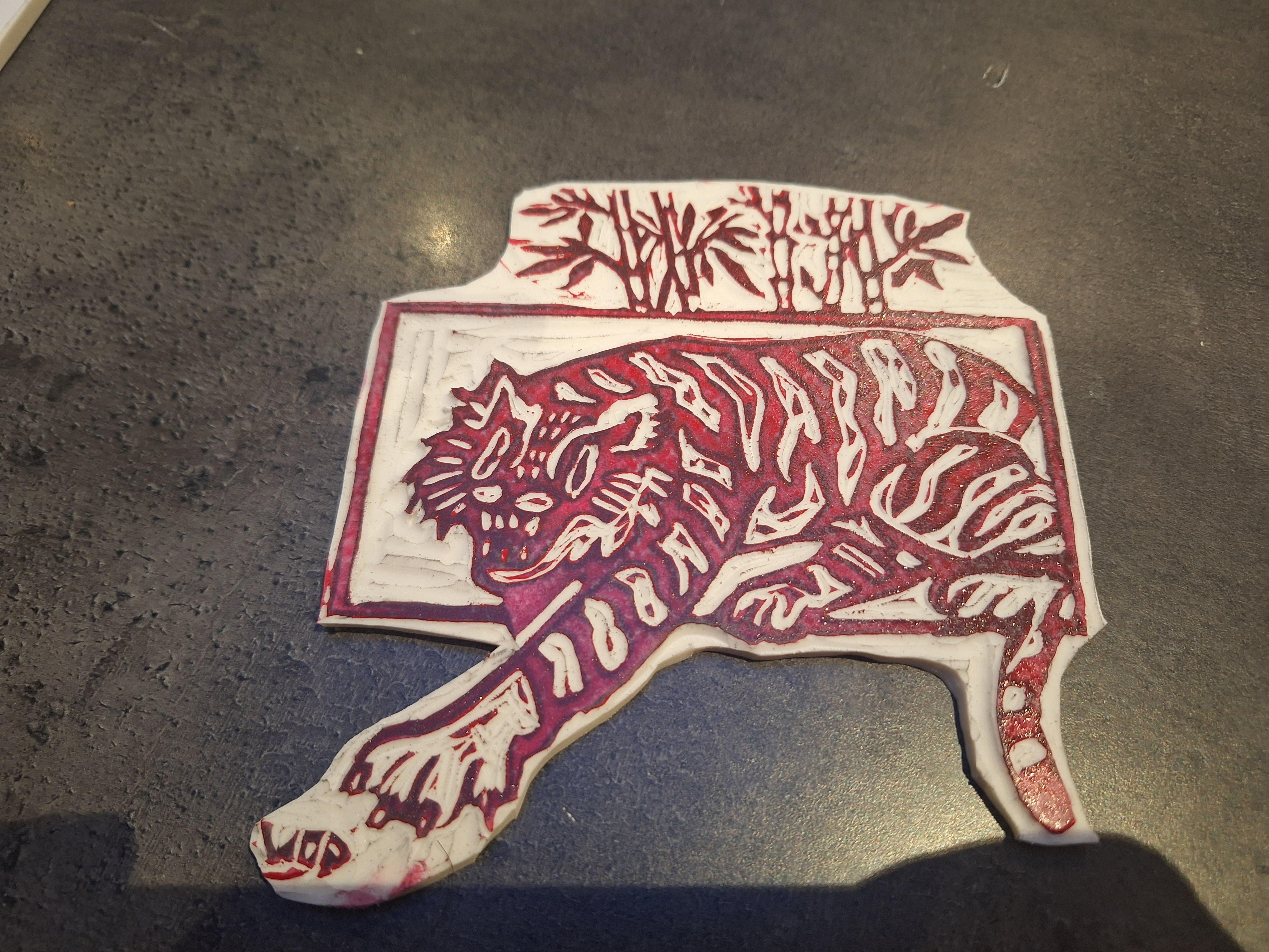 Workshop Linosnede druk je eigen stempel - Foto