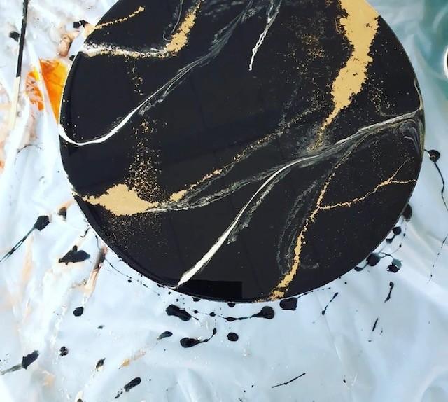 Tafeltje met epoxy - Foto