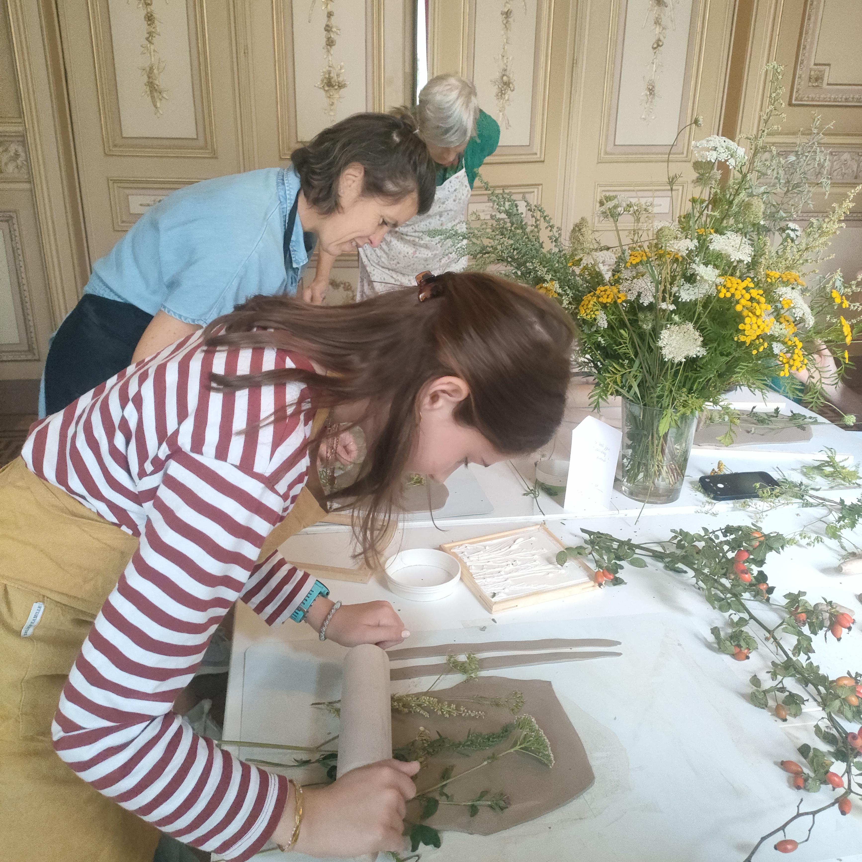 Botanische tegels maken - Foto