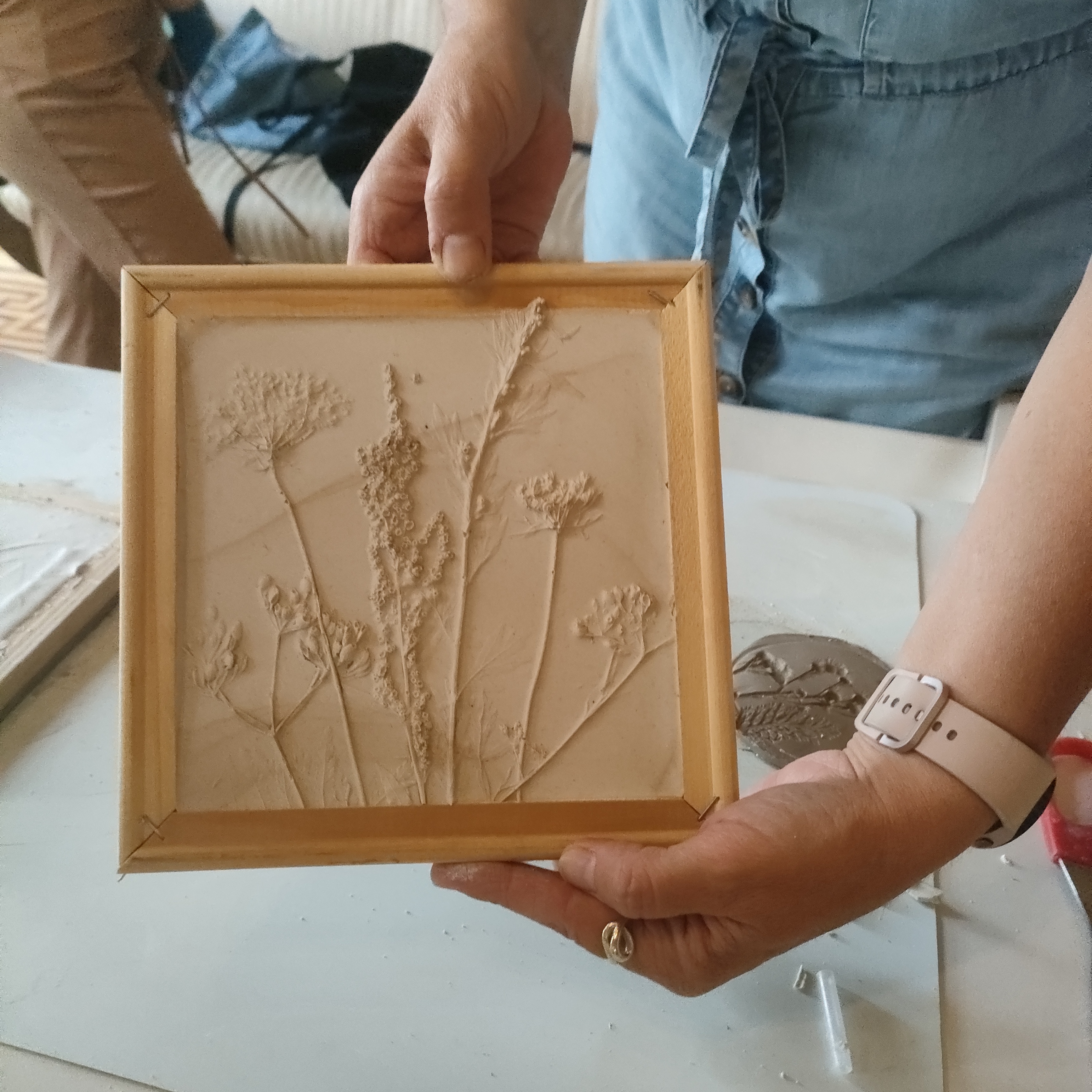 Botanische tegels maken