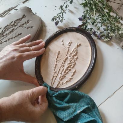Botanische tegels maken