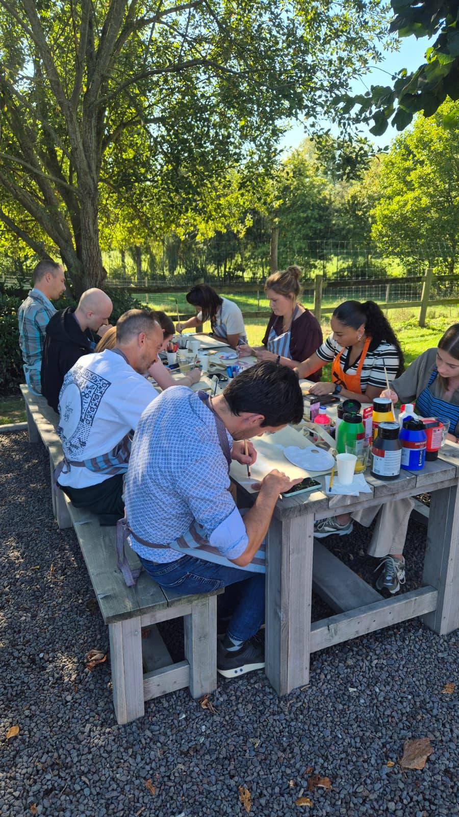 Paint & Pause | Creatieve schilderworkshop voor teams - Foto