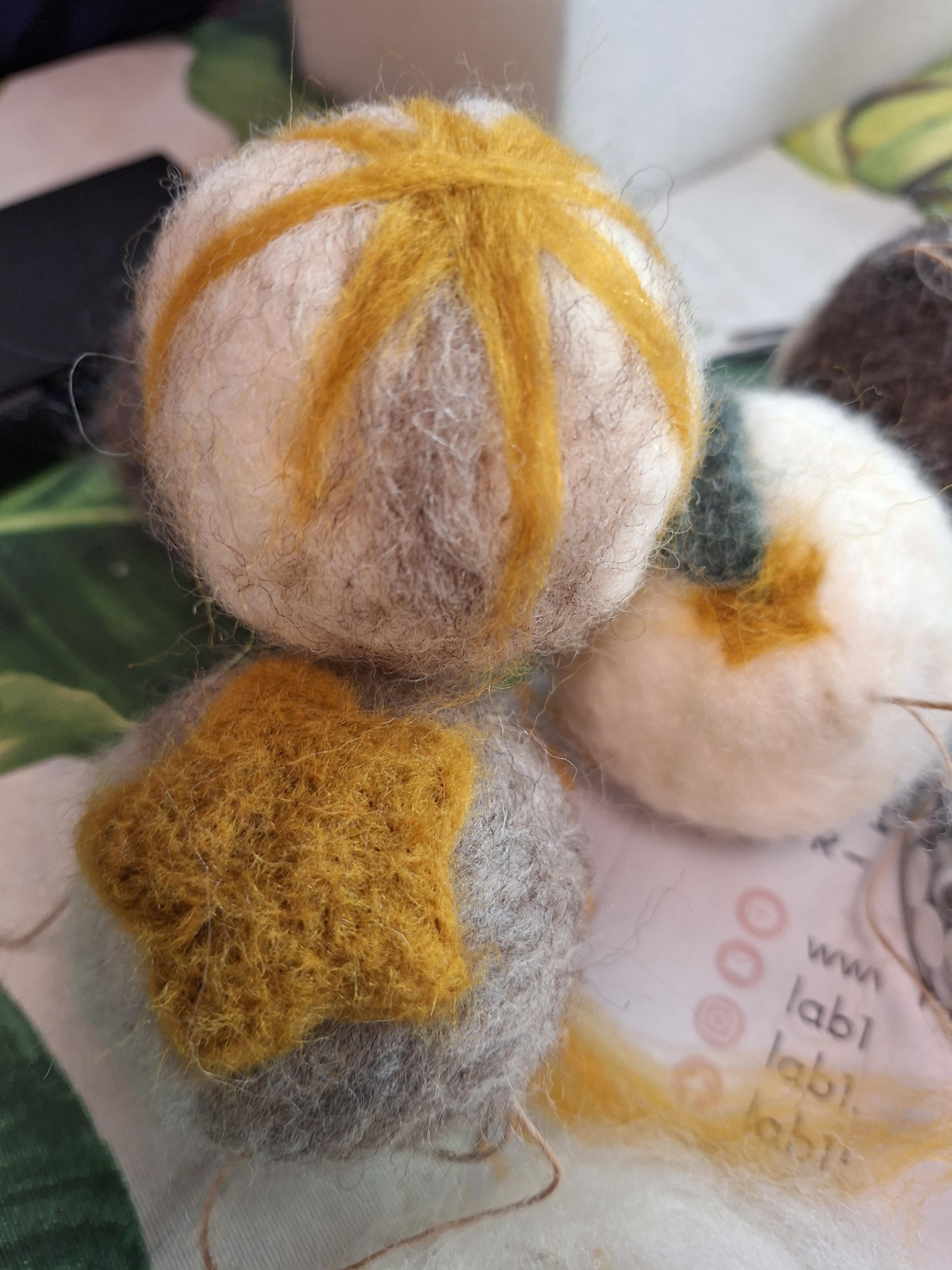 Workshop kerstballen vilten - Foto
