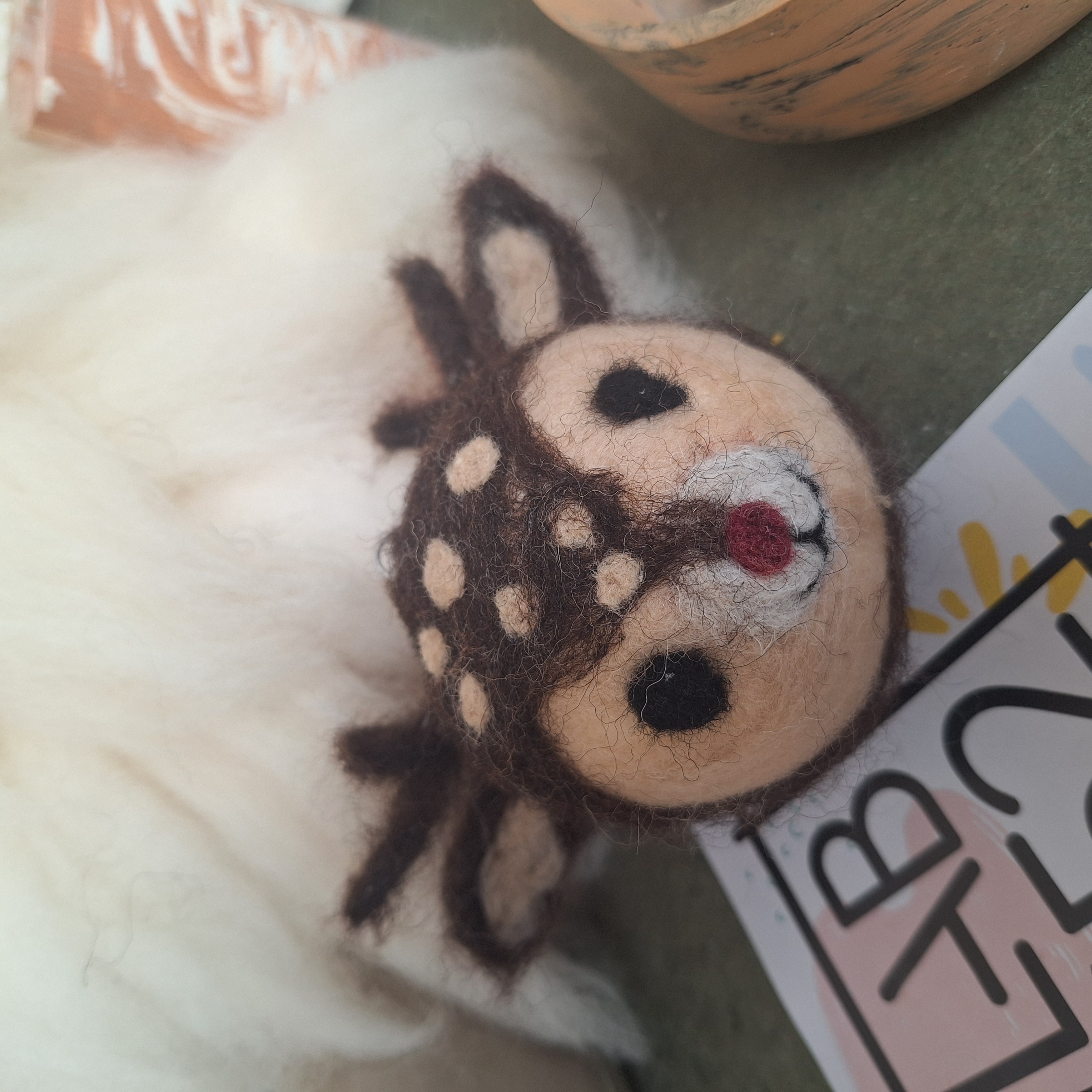 Workshop kerstballen vilten