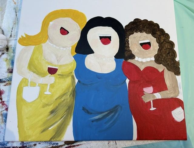 WORKSHOP -Dikke Dames schilderen - Foto
