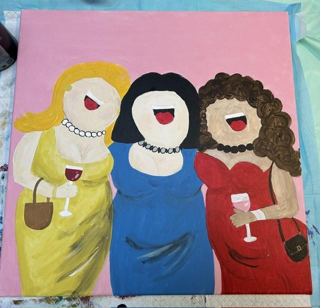 WORKSHOP -Dikke Dames schilderen - Foto
