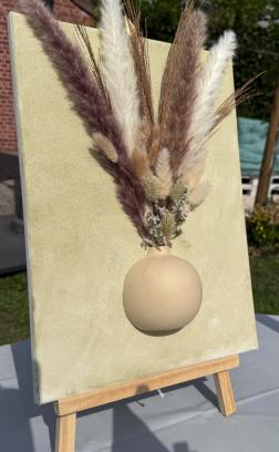 Vaas op canvas