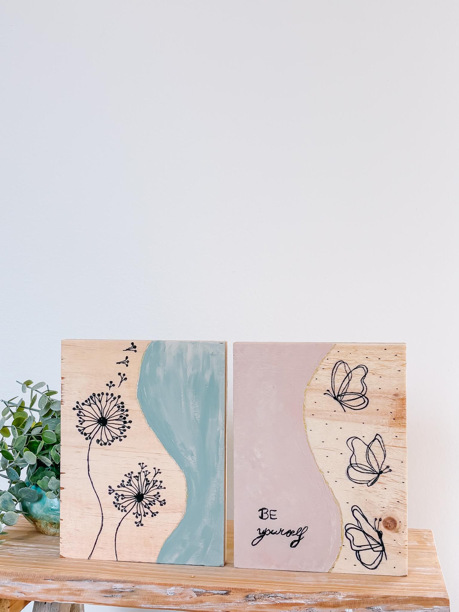 Wood & paint - privé groepsworkshop - Foto