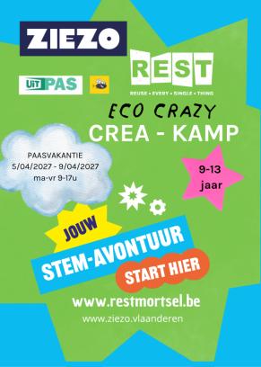 Eco-Crazy-Creakamp bij REST paasvakantie 2027 leeftijd 9 - 13 jaar