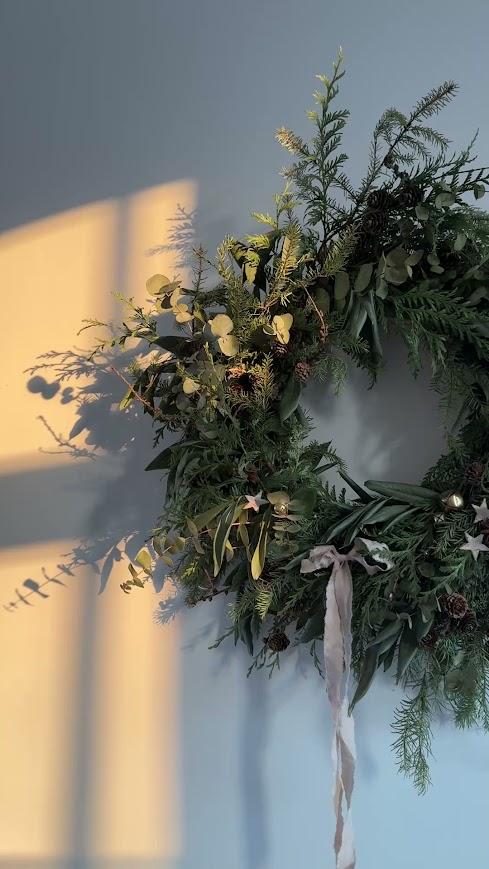 🎄 Workshop Kerstkrans vol kerstgroen - Foto