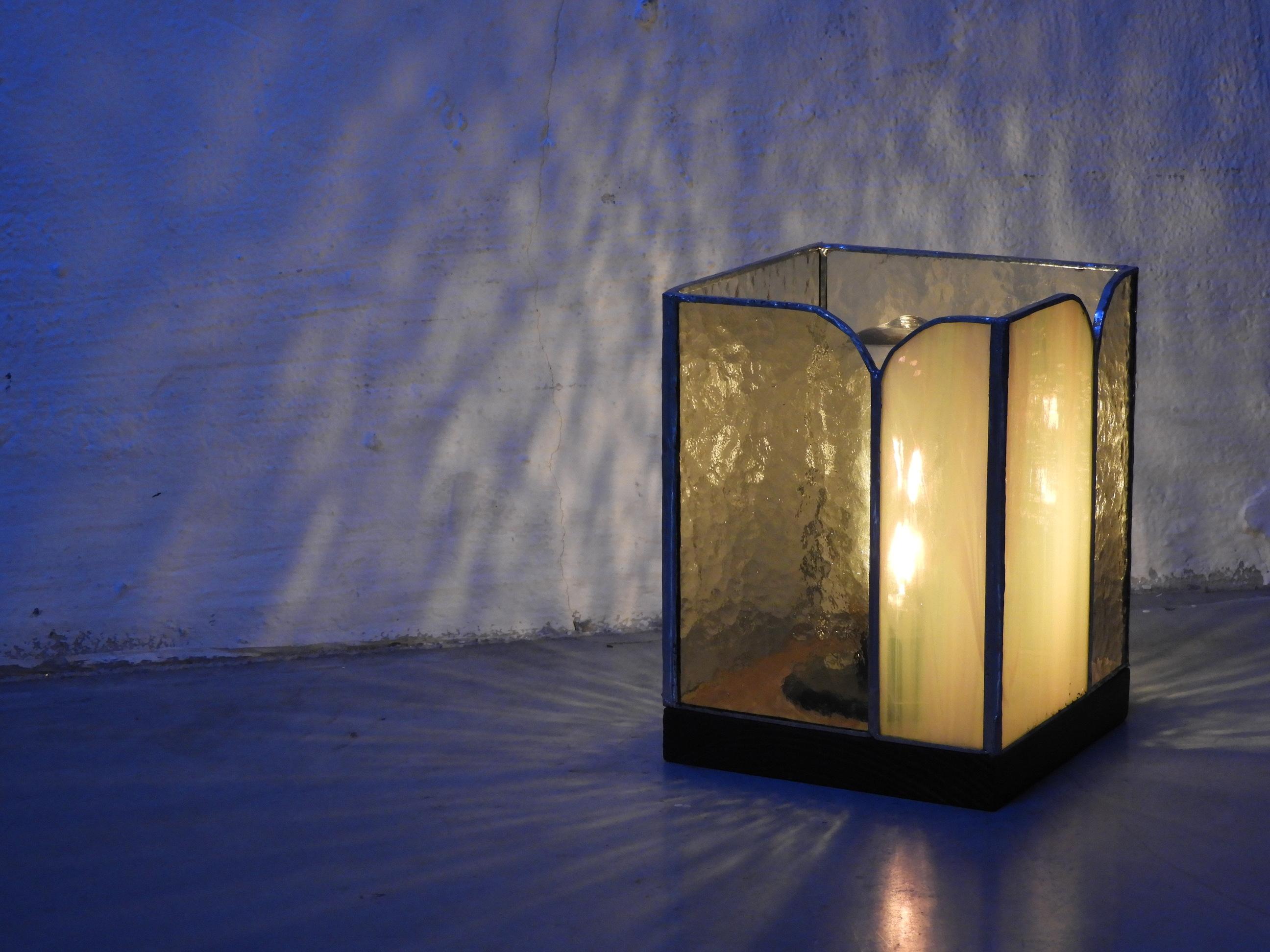 Maken van een tiffany lamp in koperfolie - Foto