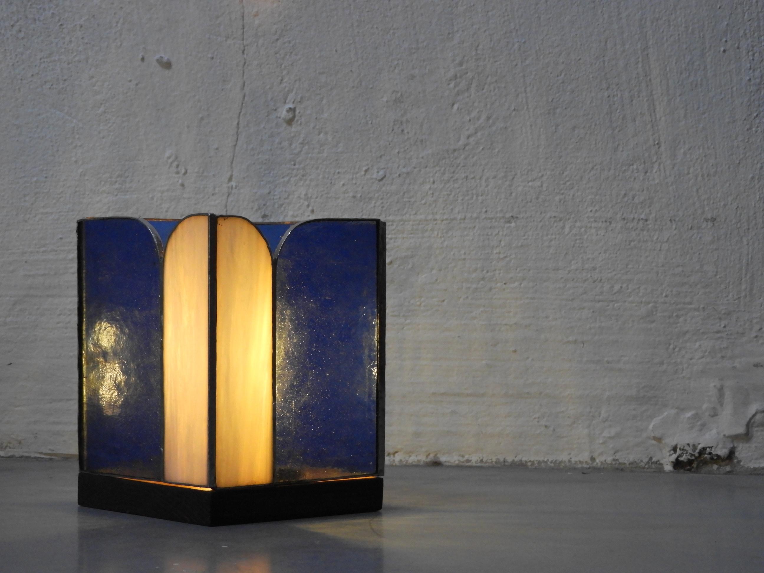 Maken van een tiffany lamp in koperfolie - Foto