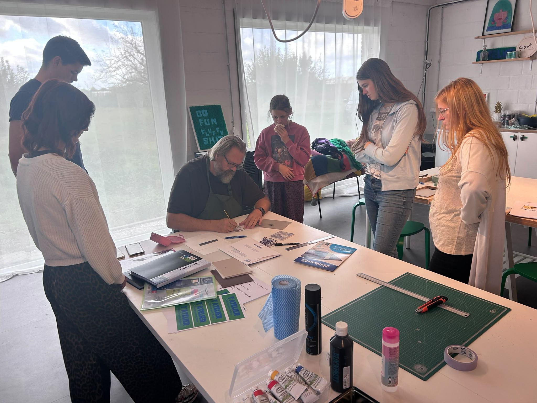 Workshop Linosnede: ontdek de magie van linosnede - Foto