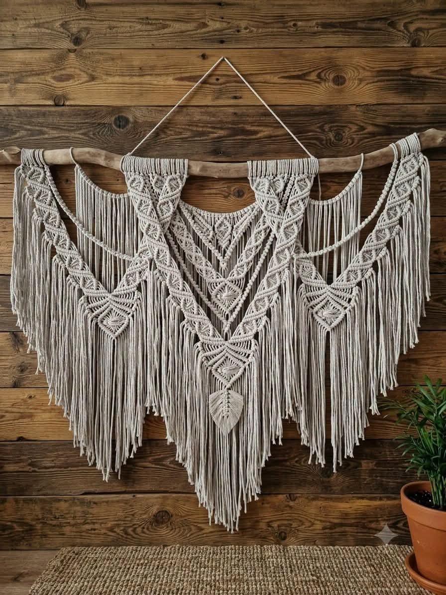 macramé wandhanger - Foto