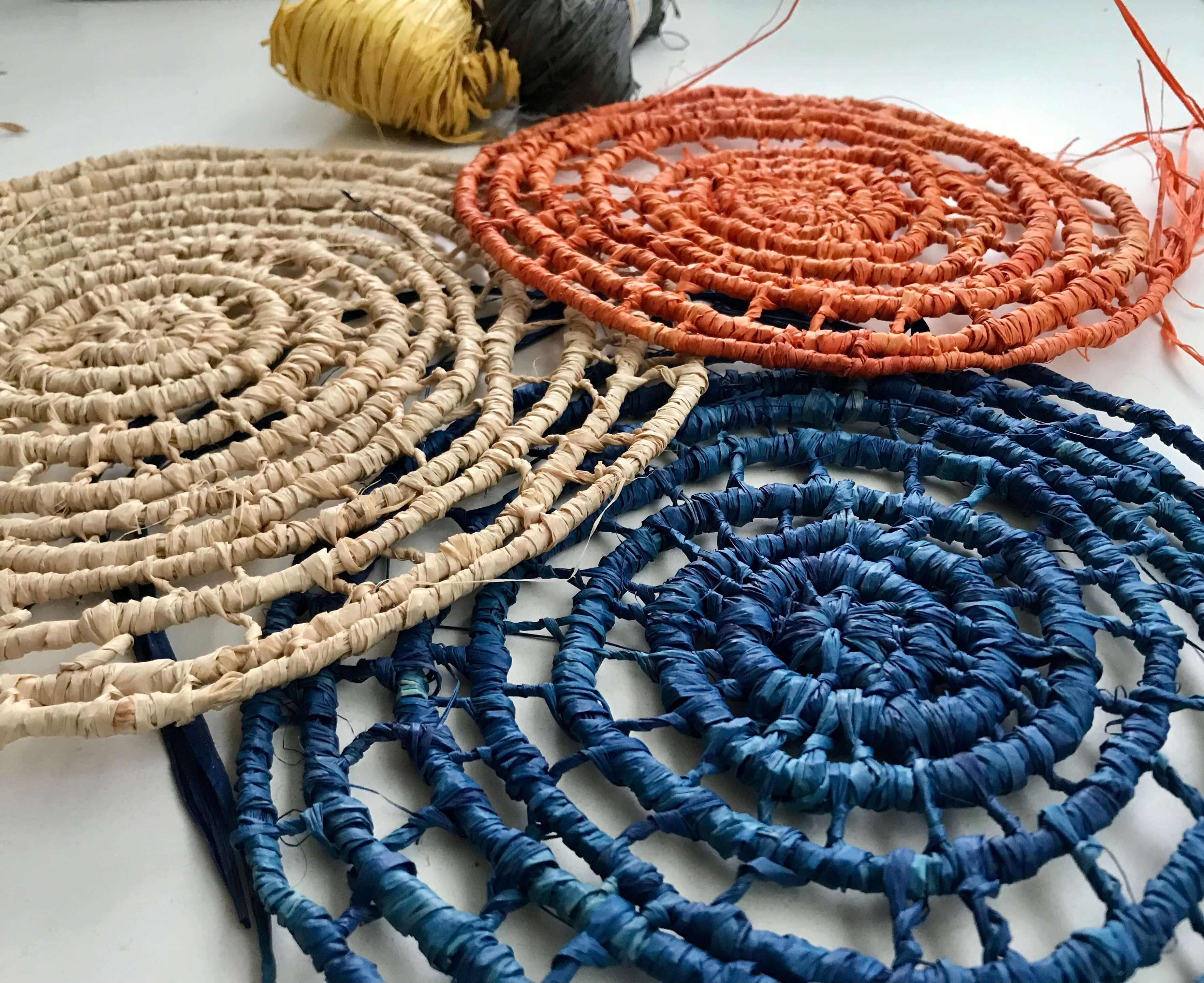 Raffia weven workshop: datum op aanvraag - Foto