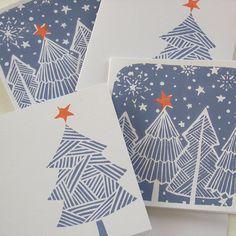 Linocut voor beginners: zelf kerst- of nieuwjaarskaartjes maken - Foto