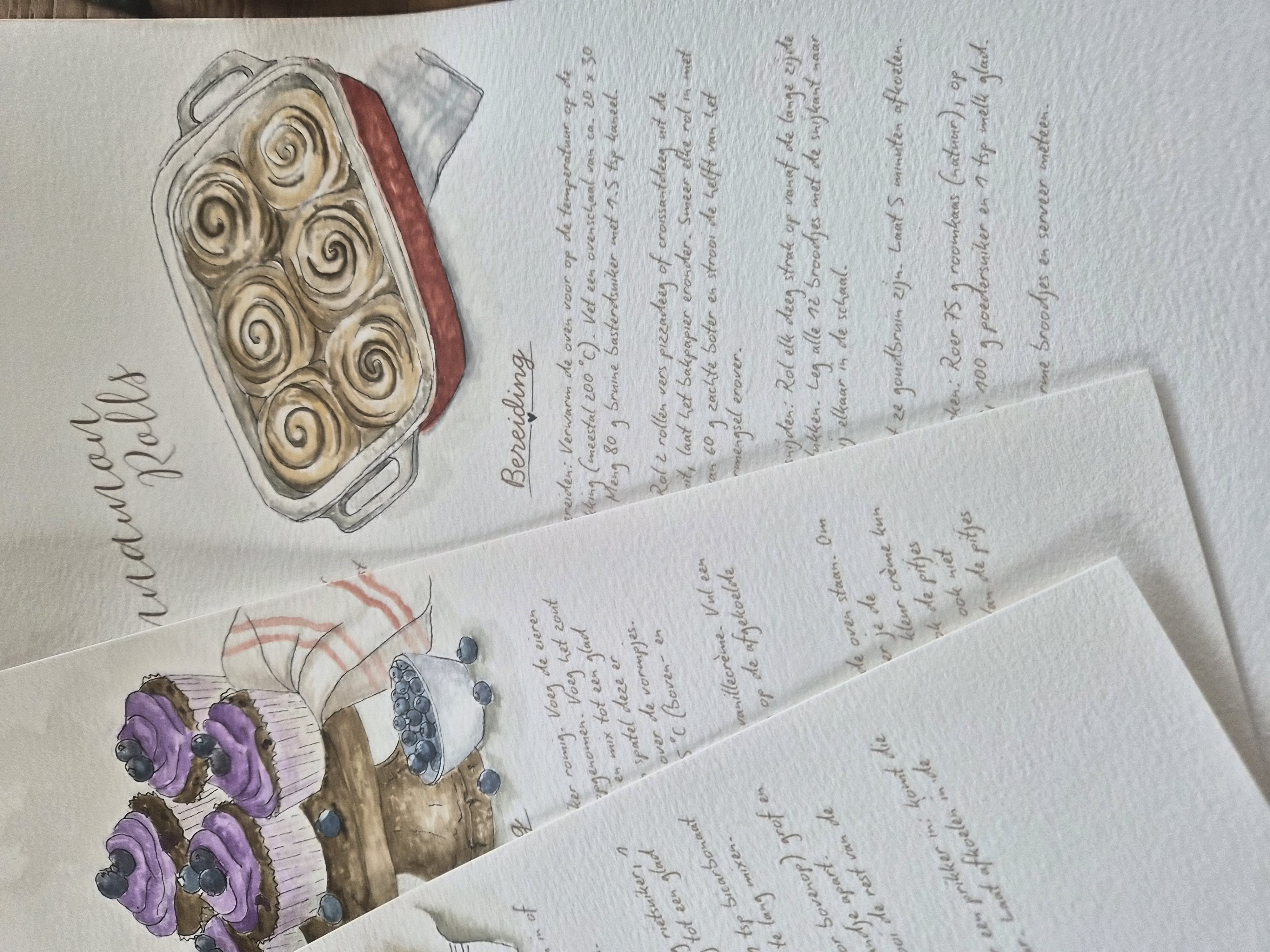 COSY WINTER AQUAREL: Leer aquarel met een geïllustreerde receptenkaart