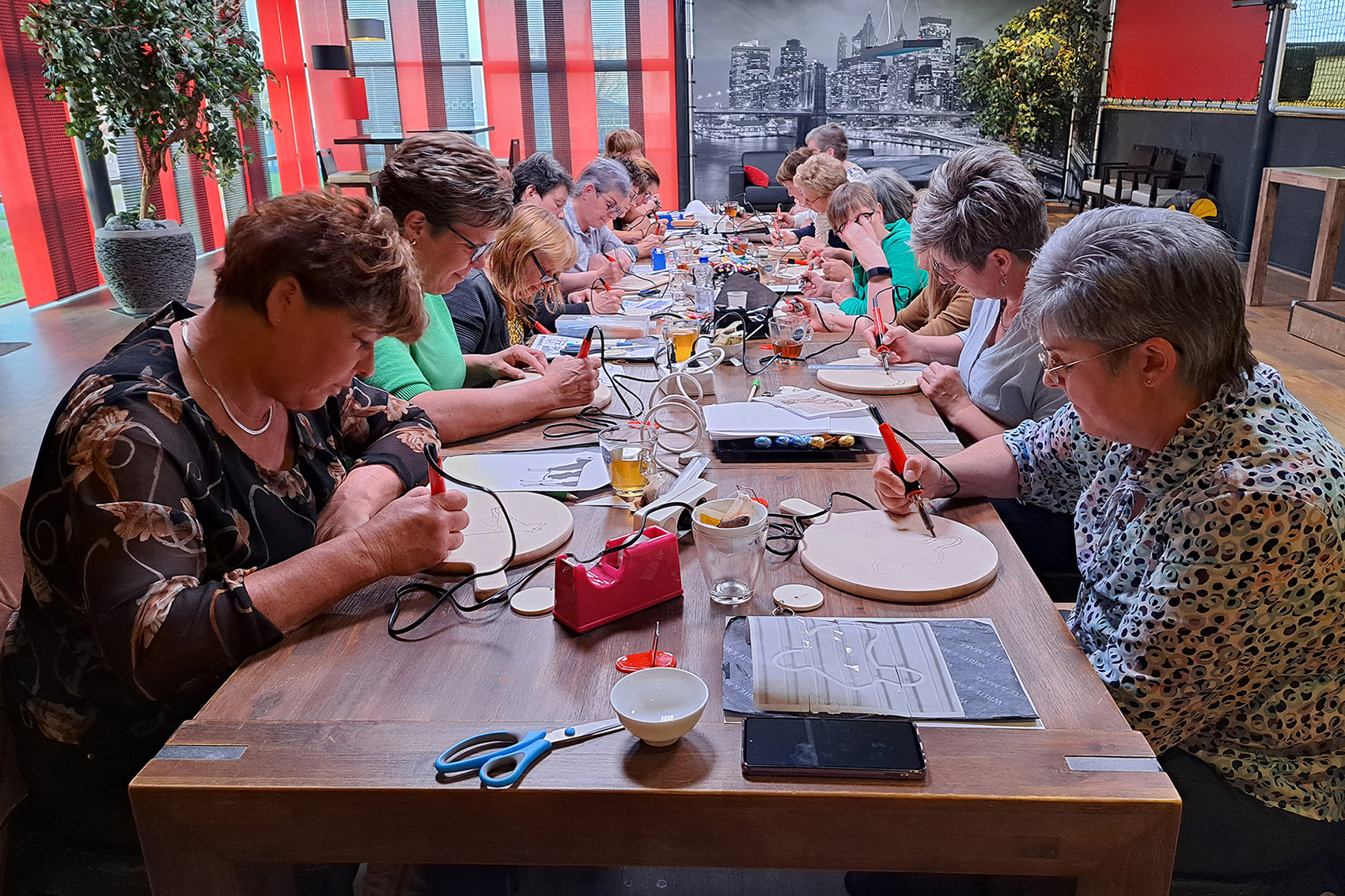 Workshop houtbranden - Foto