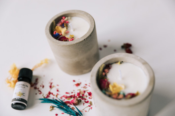 DIY pakket - Geurkaars (droogbloemen)