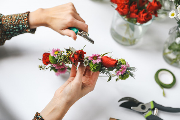 Boho bloemenkroon -  bachelorette / workshopbox