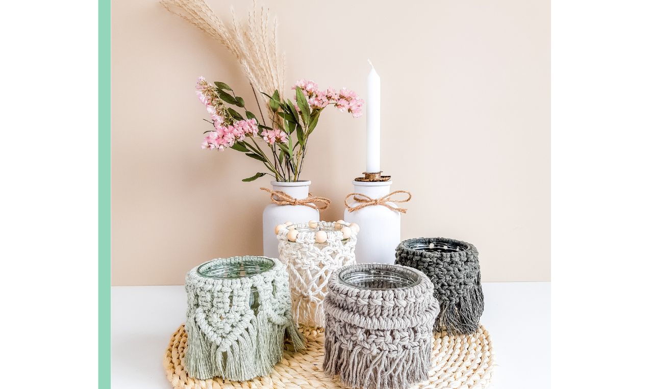 Macramé windlichtjes workshop - Foto