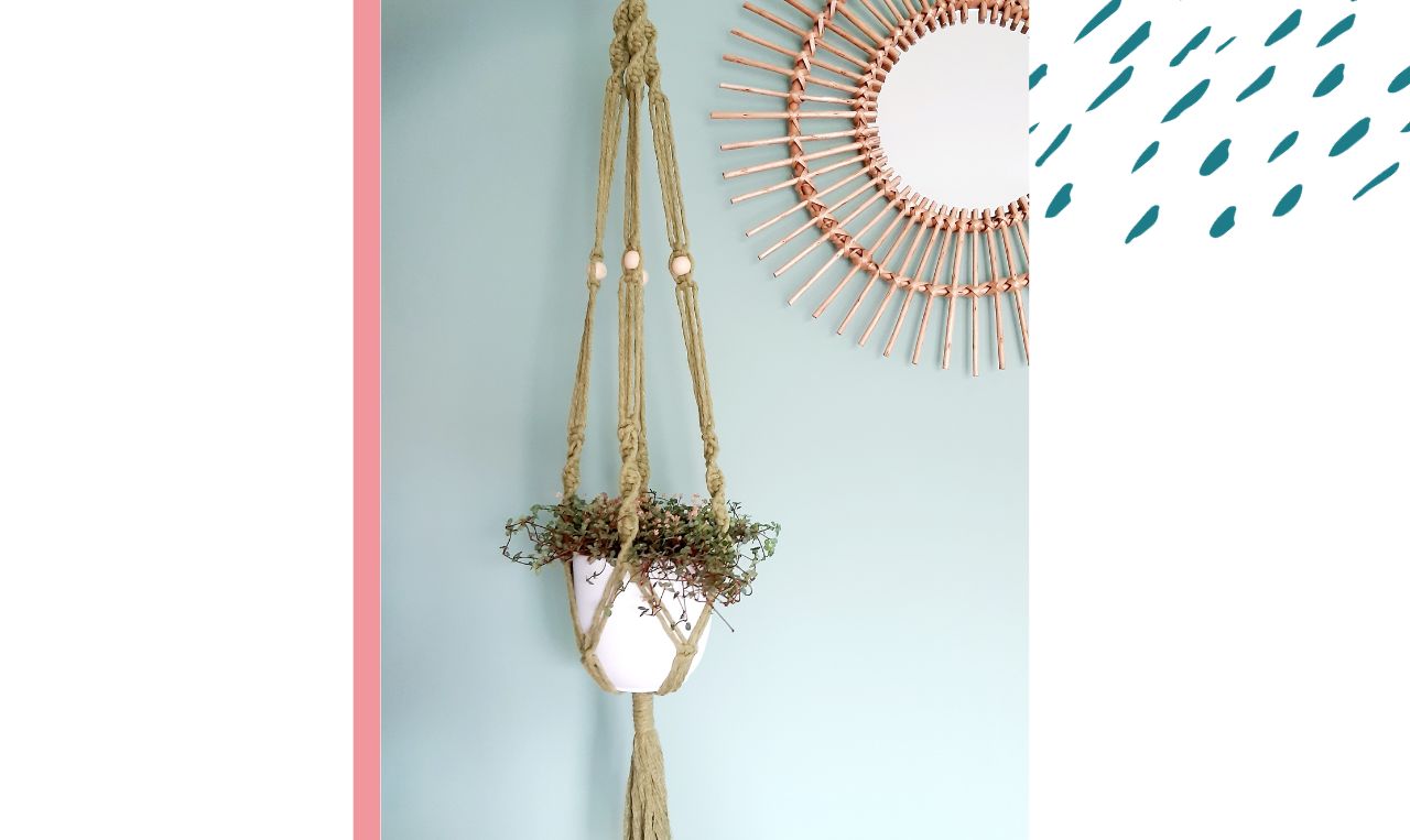 Macramé plantenhanger workshop - Foto